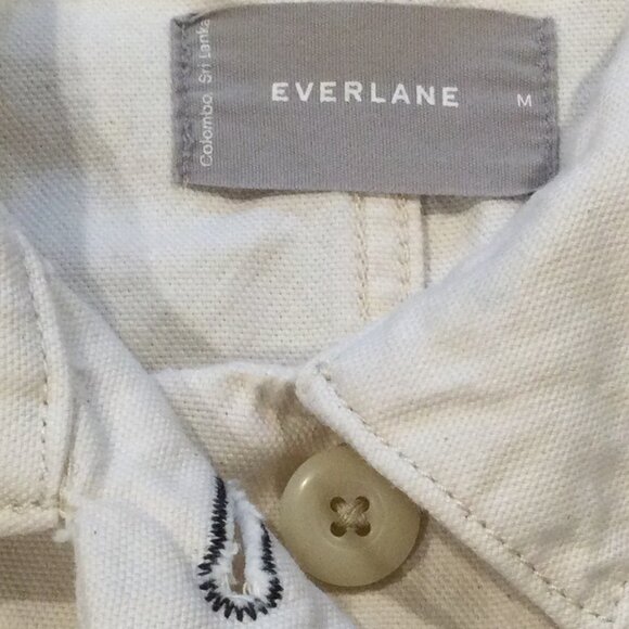 Women "Everlane" ivory denim jacket - Picture 7 of 9